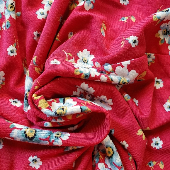 NWT LOFT Plus Floral Wrap Dress - Picture 6 of 8
